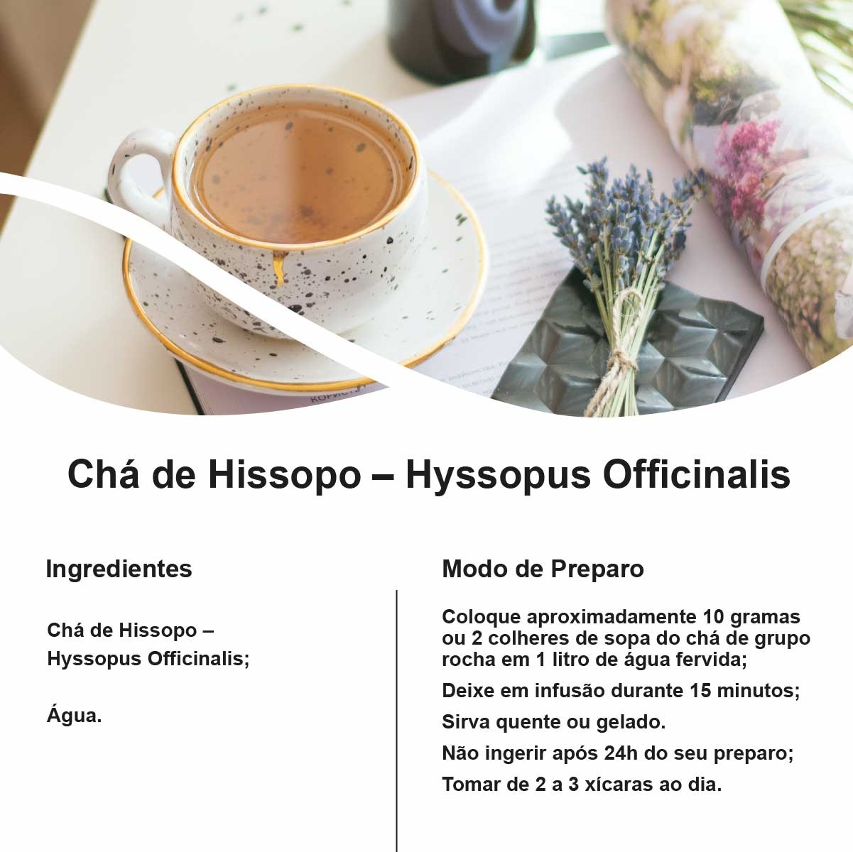 Chá de Hissopo – Hyssopus Officinalis – 50g