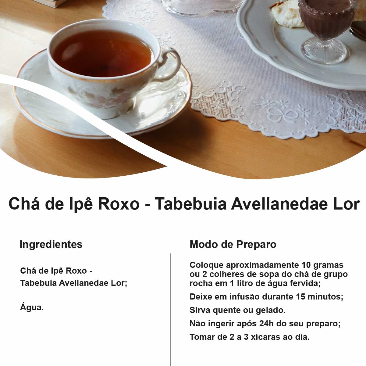 Chá de Ipê Roxo - Tabebuia Avellanedae  Lor. - 100g