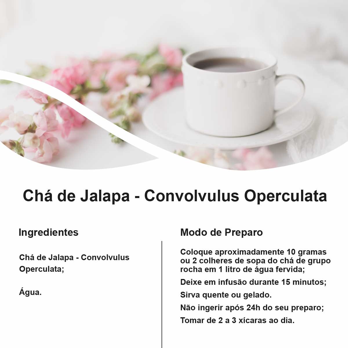 Chá de Jalapa - Convolvulus Operculata - 100g