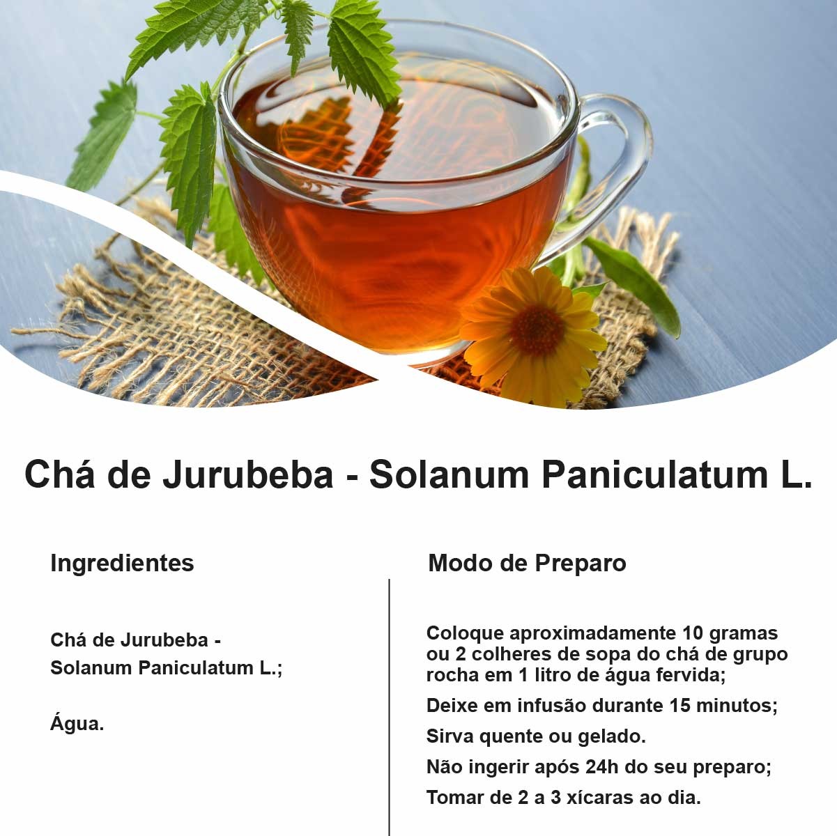 Chá de Jurubeba - Solanum Paniculatum L. - 100g