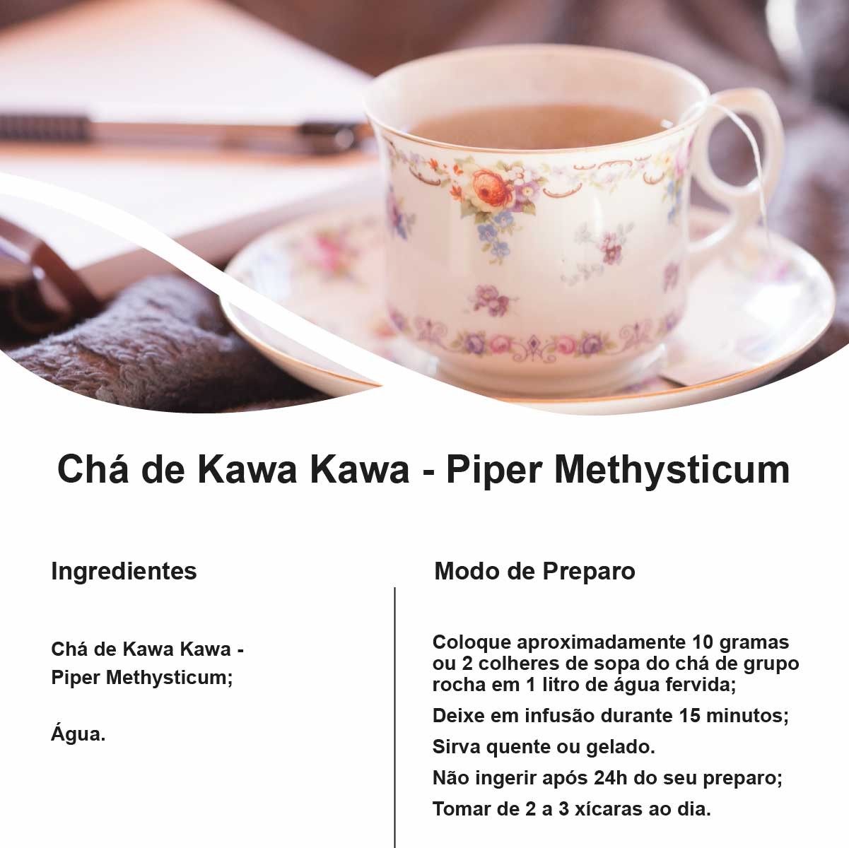 Chá de Kawa Kawa - Piper Methysticum - 50g