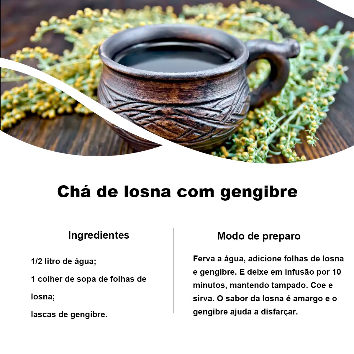 Chá de Losna - Artemisia Absinthium L. - 100g