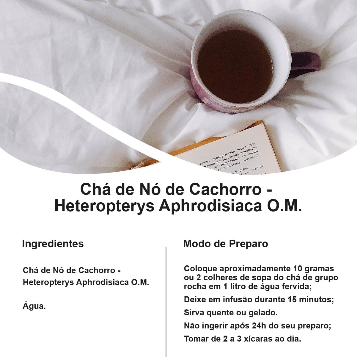 Chá de Nó de Cachorro - Heteropteris Aphrodisiaca O.M. - 100g