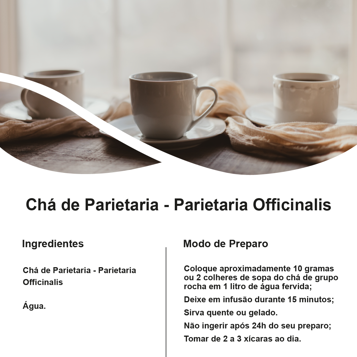 Chá de Parietaria - Parietaria Officinalis - 100g