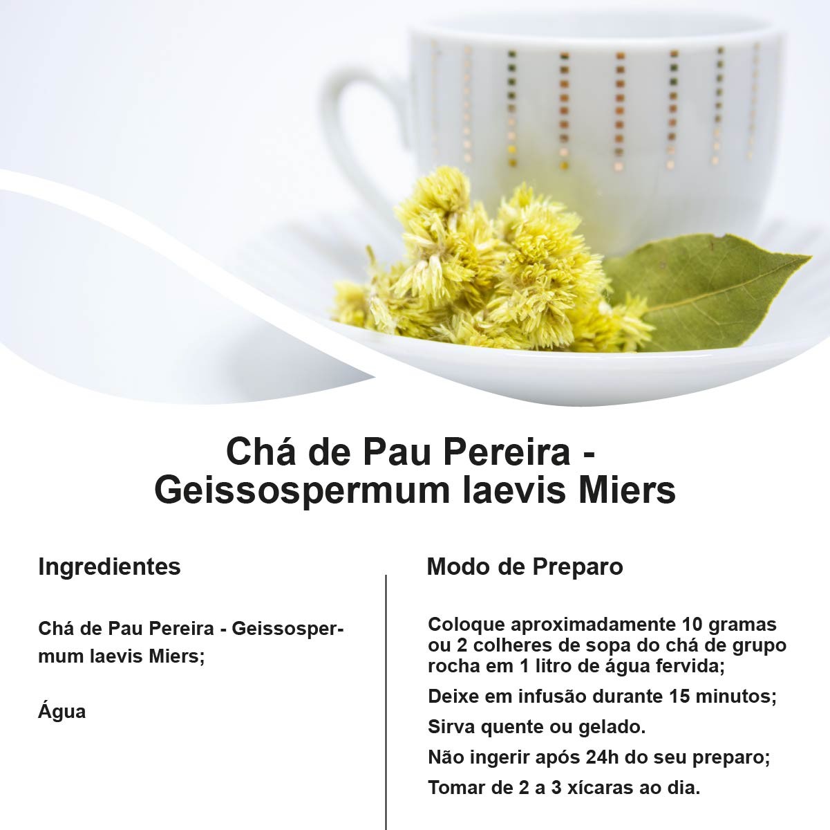 Chá de Pau Pereira - Geissospermum laevis Miers - 100g