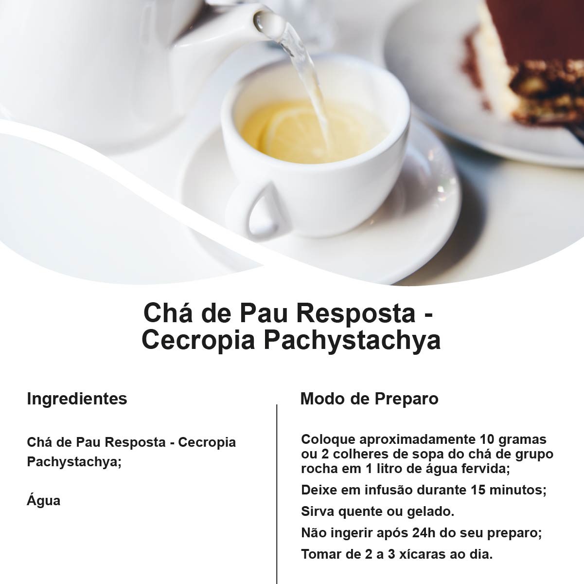 Chá de Pau Resposta - Cecropia Pachystachya - 100g