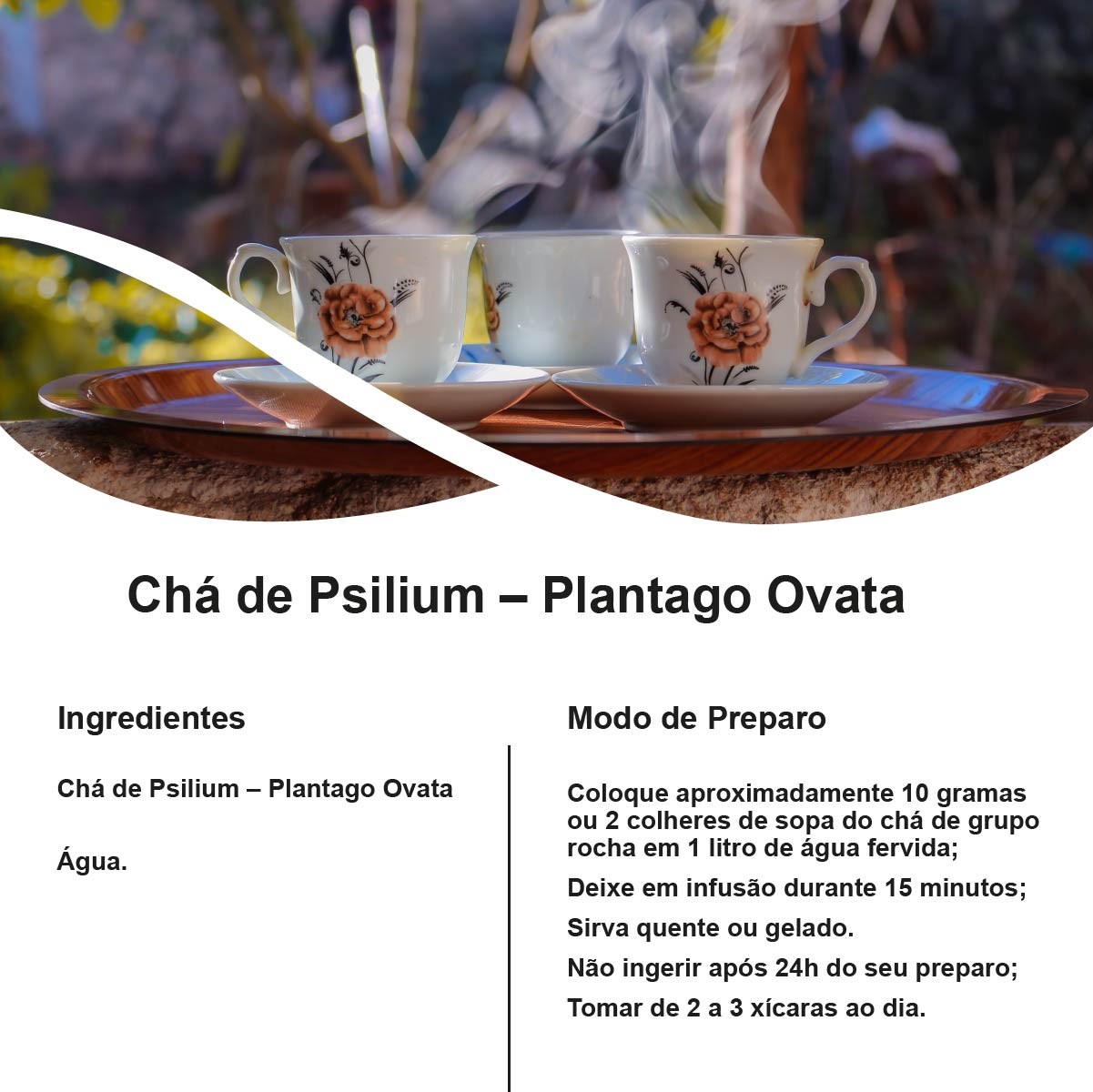 Chá de Psilium – Plantago Ovata – 50g
