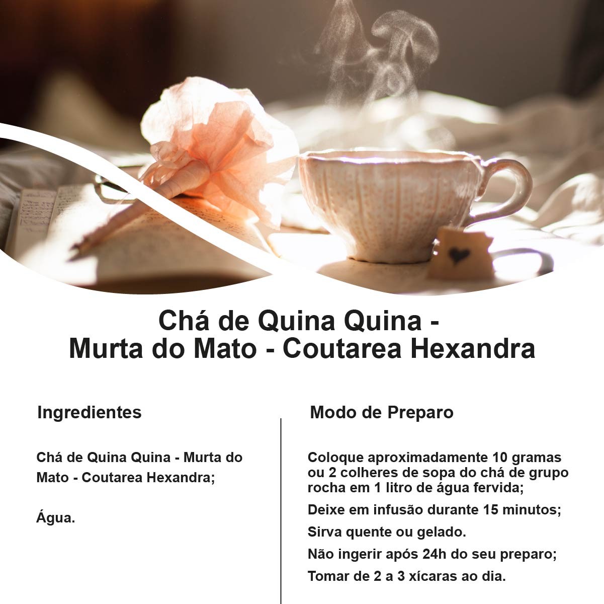 Chá de Quina Quina - Murta do Mato - Coutarea Hexandra - 100g