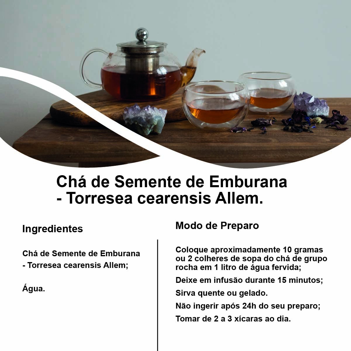 Chá de Semente de Emburana - Torresea cearensis Allem. - 50g