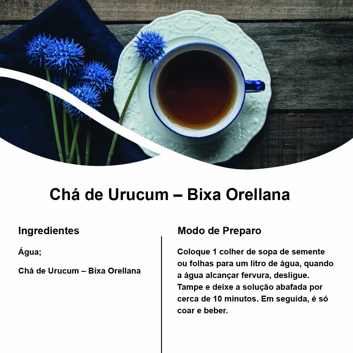 Chá de Urucum – Bixa Orellana – 100g