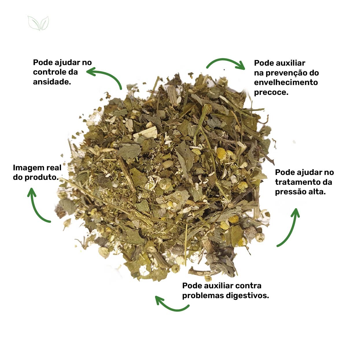 Blend - Chá Camomila, Cidreira e Maracujá - 100% Natural - Alta Qualidade