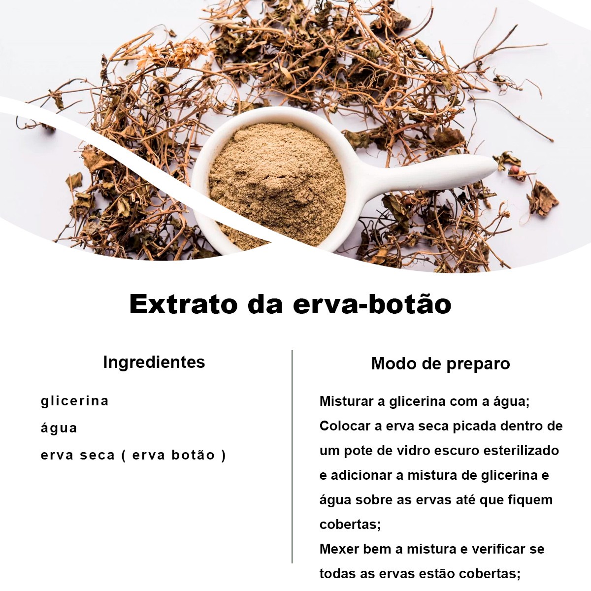 Kit 4 pct Chá de Erva Botão - Eclipta Prostrata - 50g cada
