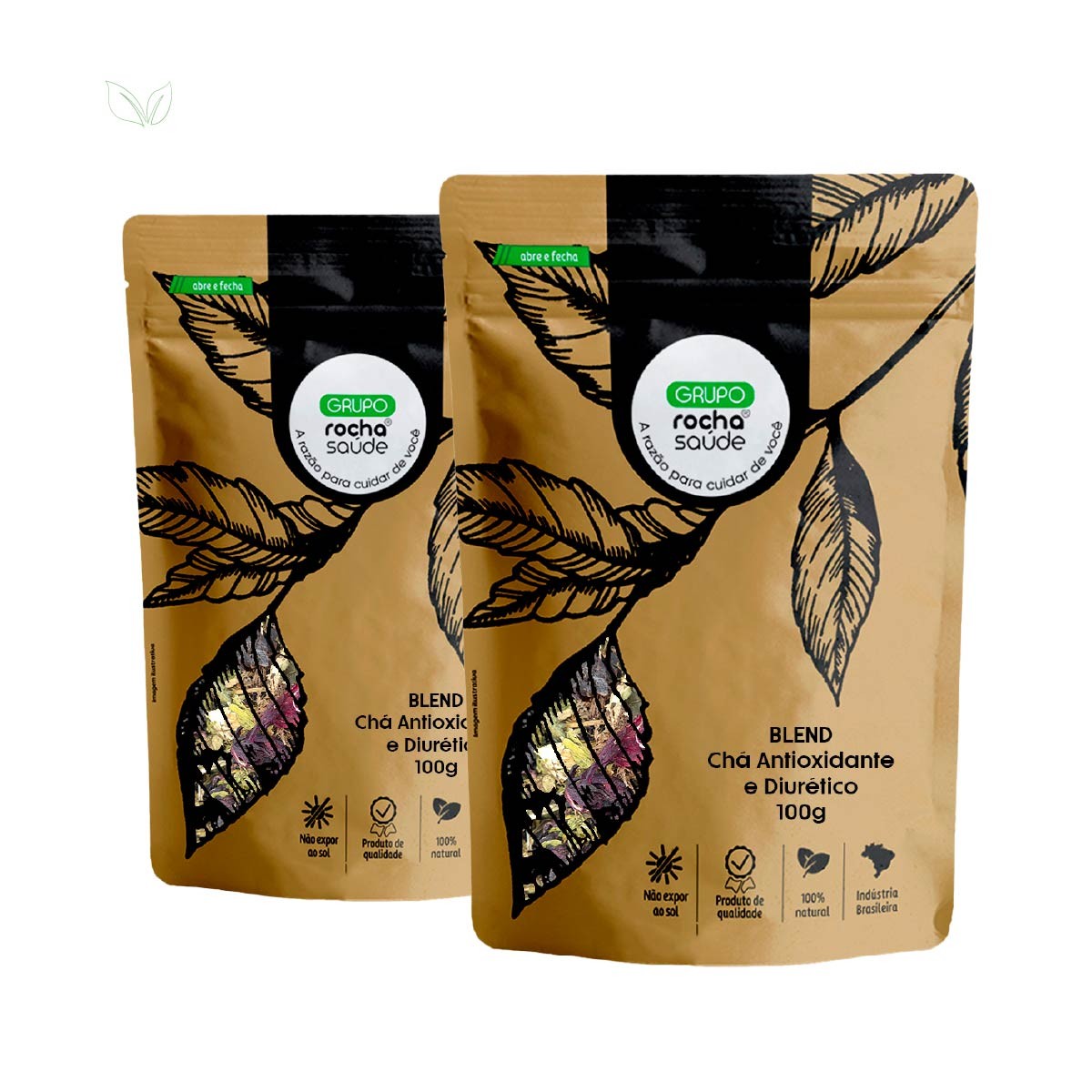 Kit 2 pct Blend - Chá Antioxidante e Diurético - 100% Natural - 100g