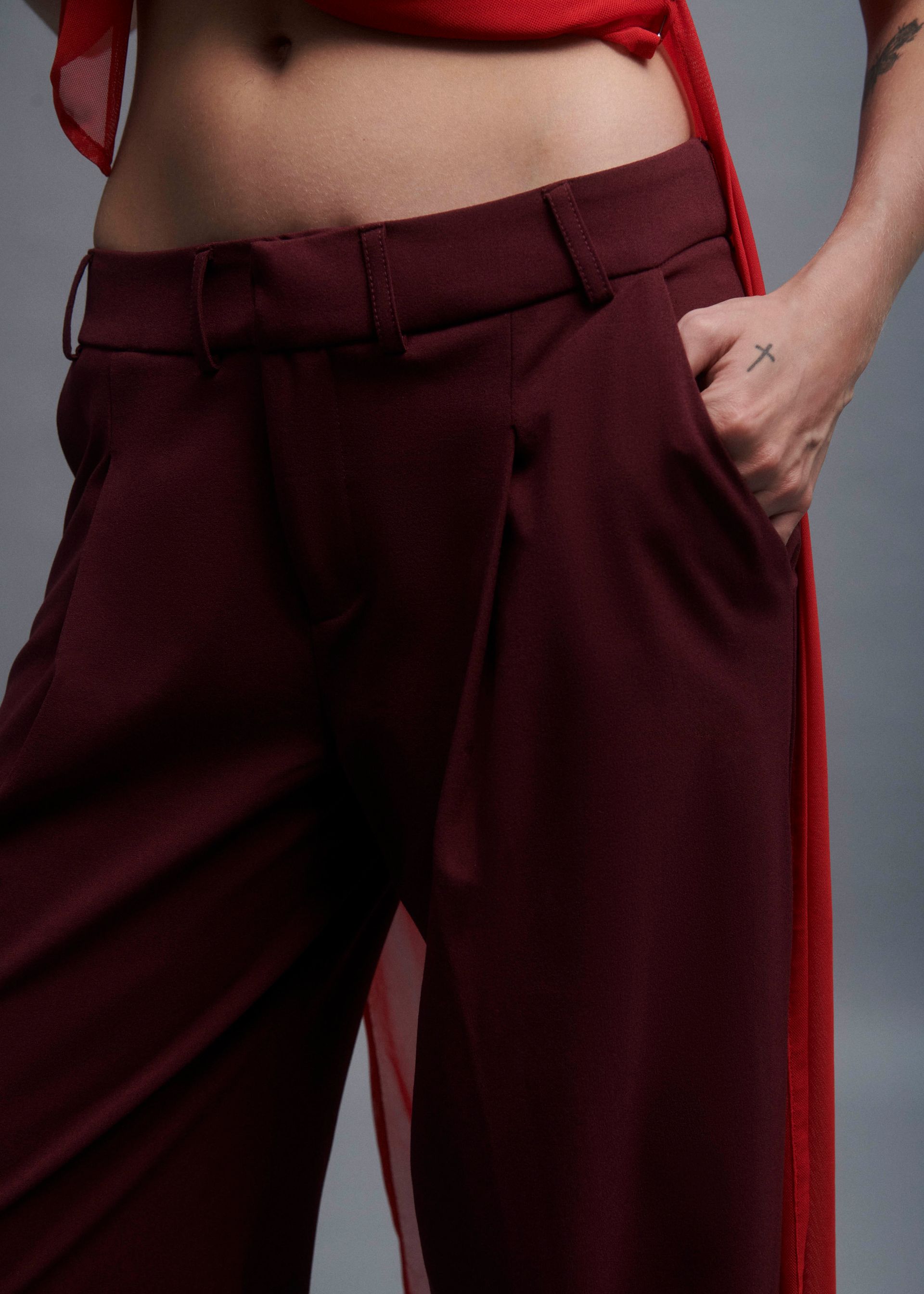 Calça de alfaiataria Ed.#1 - Bordeaux