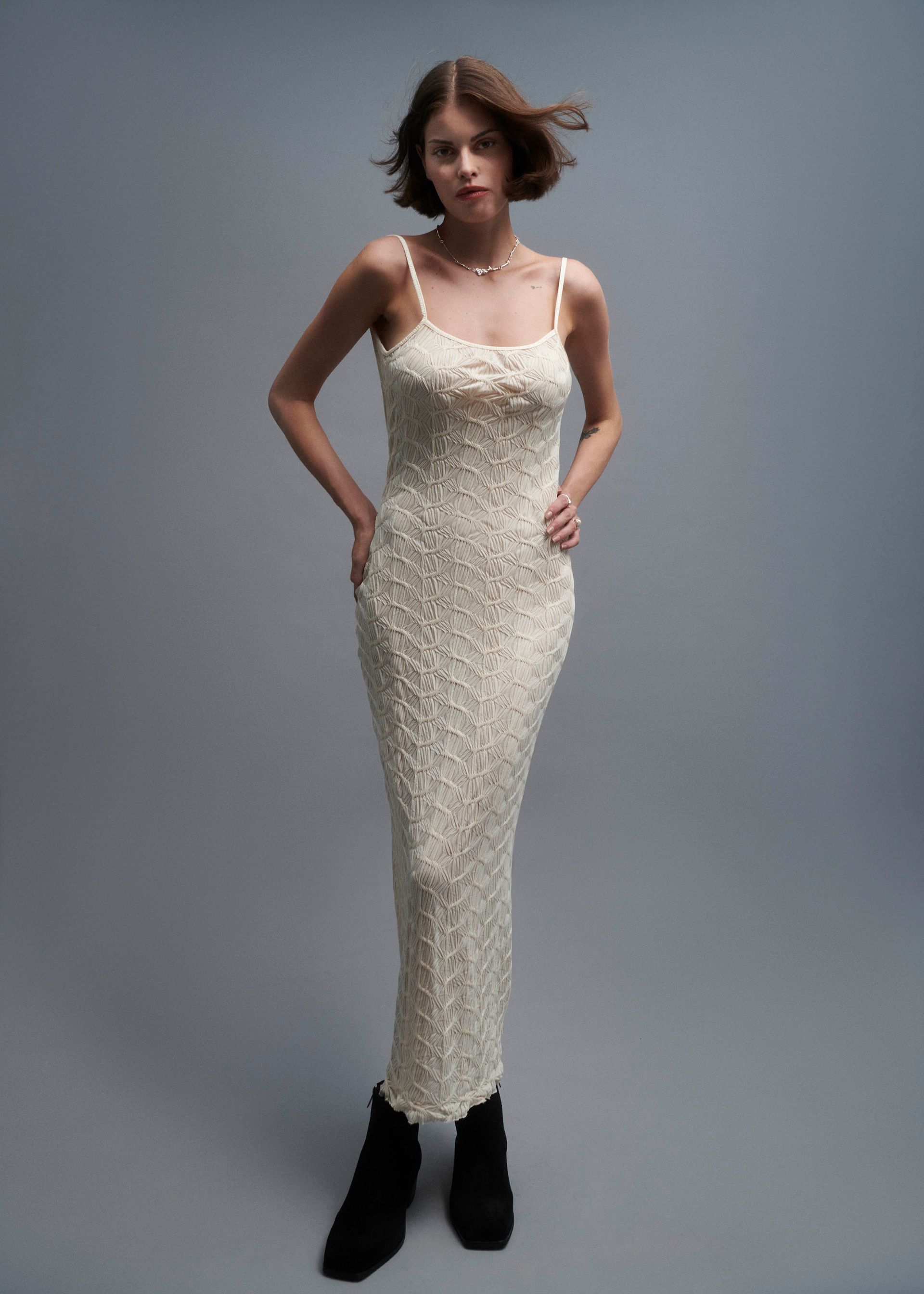 Vestido Fractal Ed.#2 - Manteiga