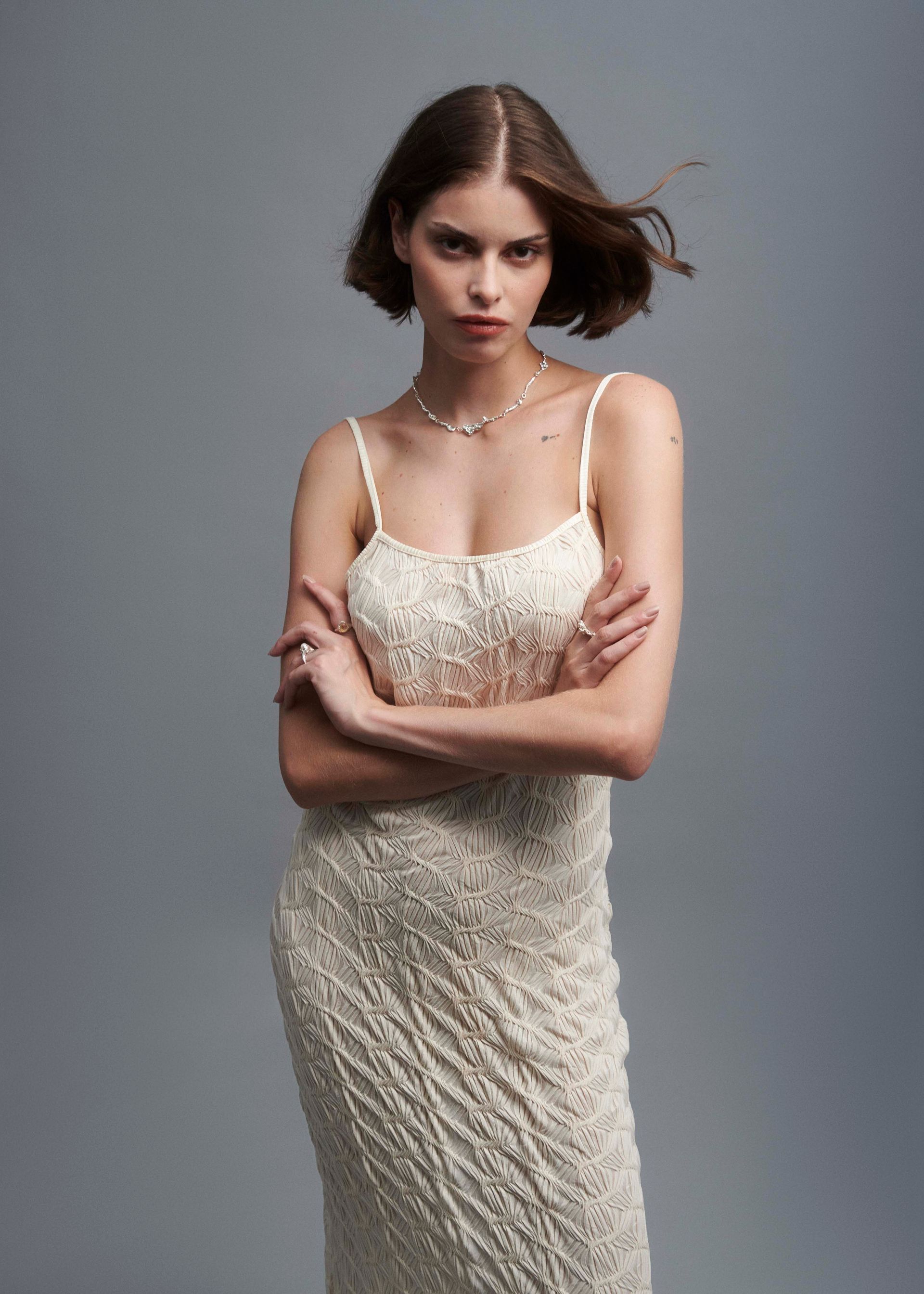 Vestido Fractal Ed.#2 - Manteiga