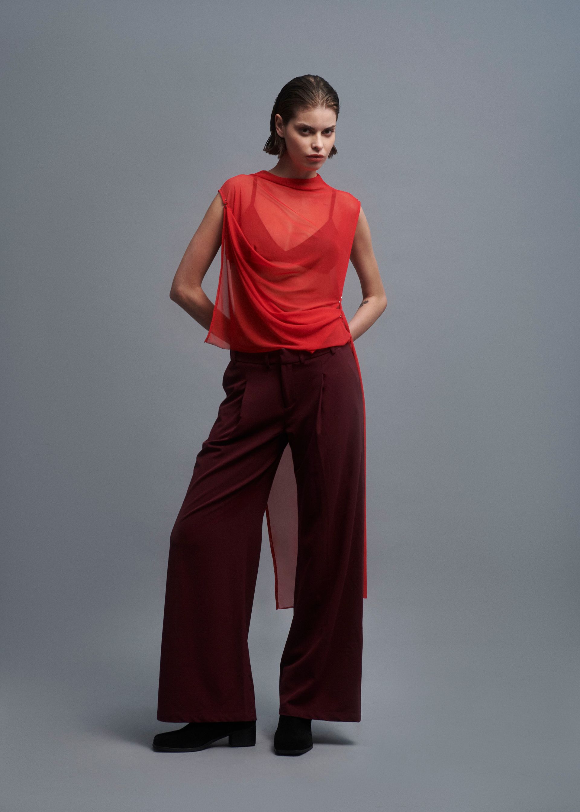 Túnica de tule Distorted - Ed. #3 - Martian Red