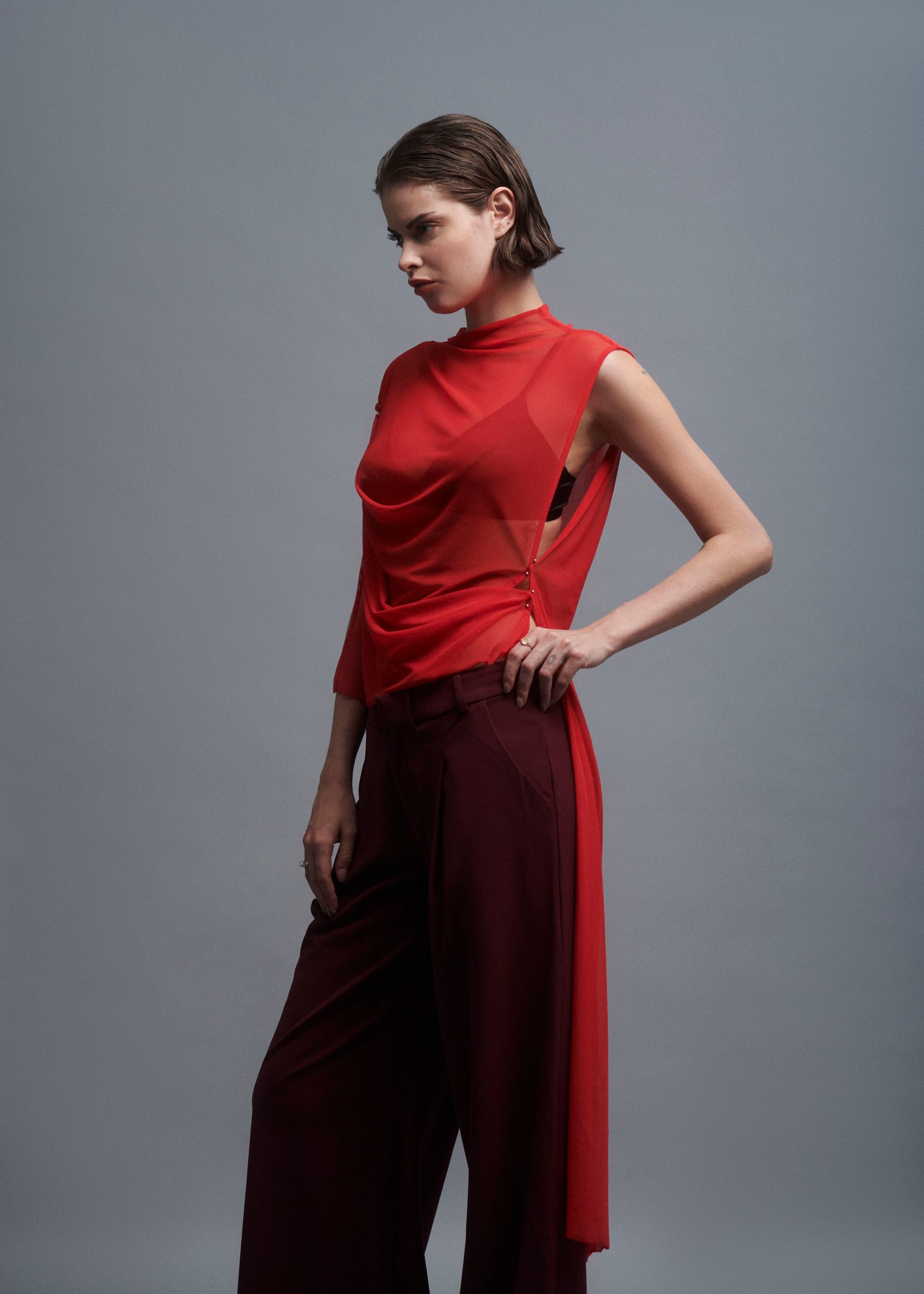 Túnica de tule Distorted - Ed. #3 - Martian Red