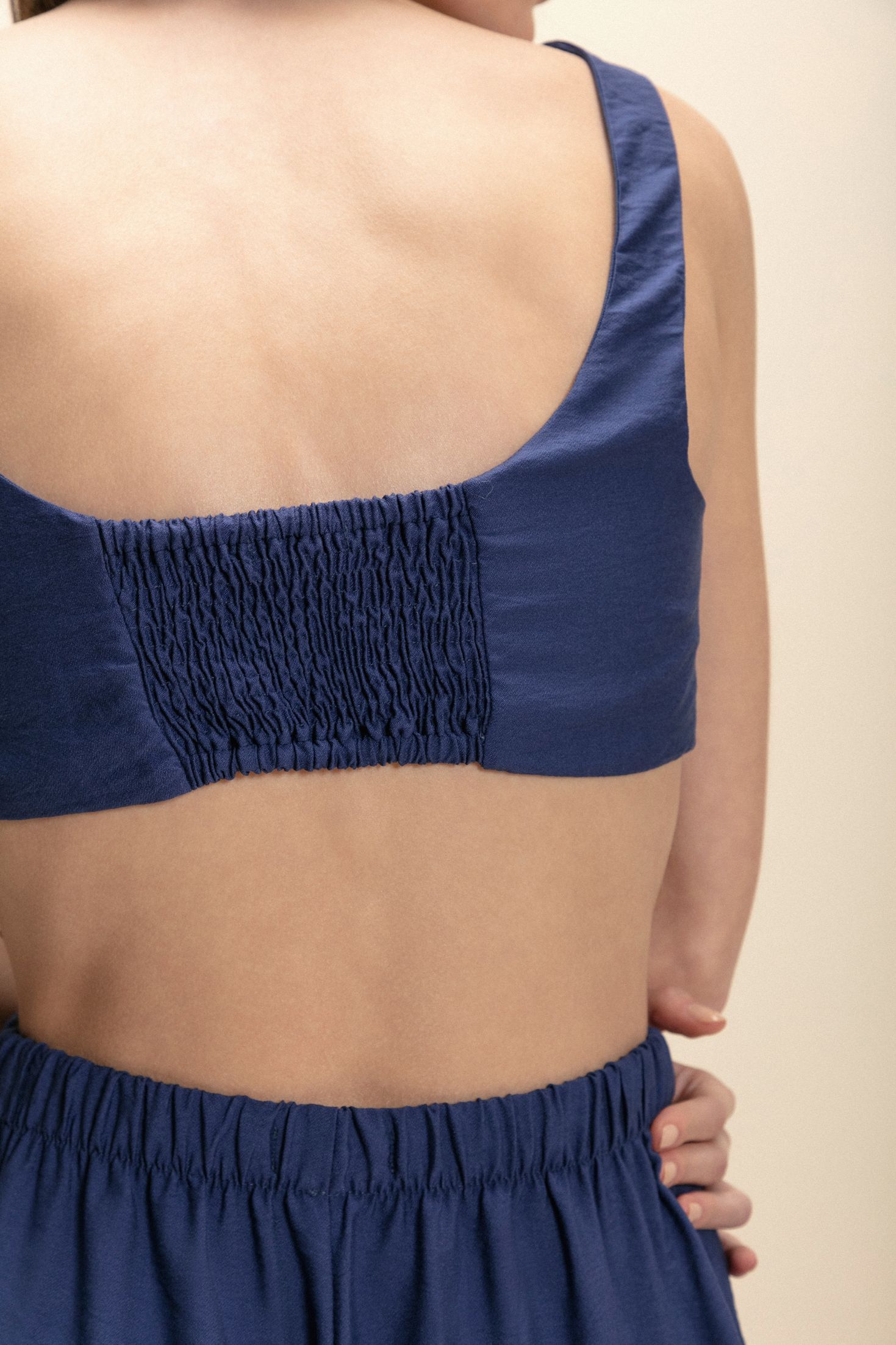 Top Jasmim Azul