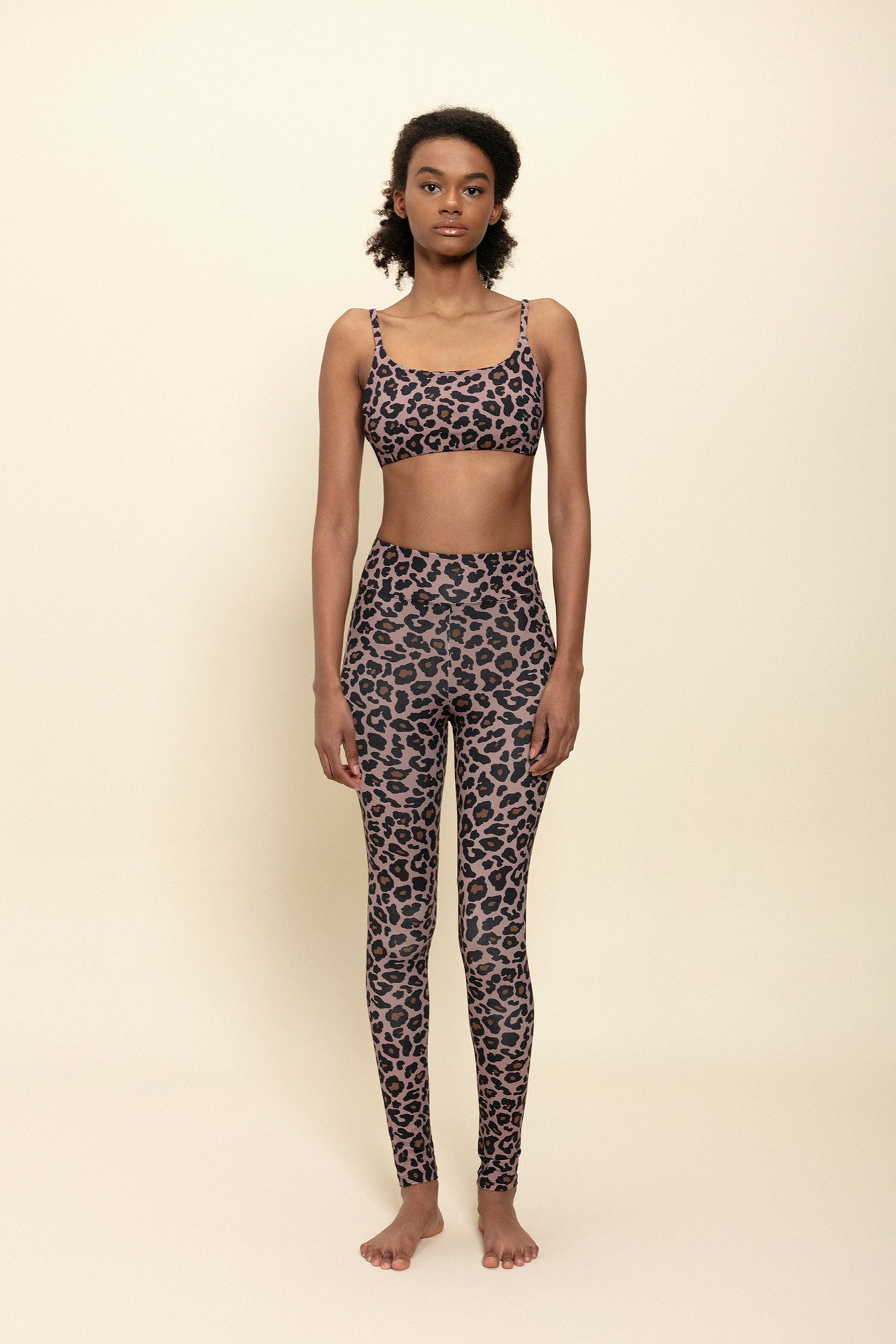 Legging Cós Reto Animal Print