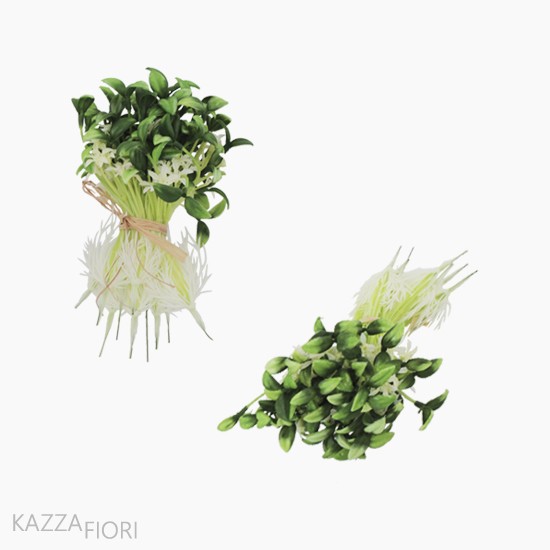 Pick Broto Feijão C/Mini Flor Artificial - Kazza Fiori