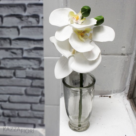 Mini Orquídea Phalaenopsis Pick Artificial - (9873) - Kazza Fiori