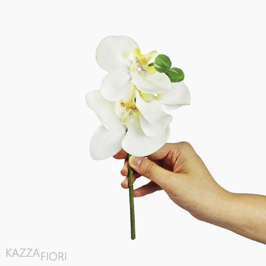 Mini Orquídea Phalaenopsis Pick Artificial - (9873) - Kazza Fiori