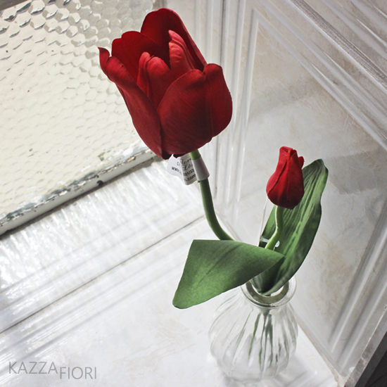 Arranjo para Montar Artificial com Tulipa Vermelha - Kazza Fiori
