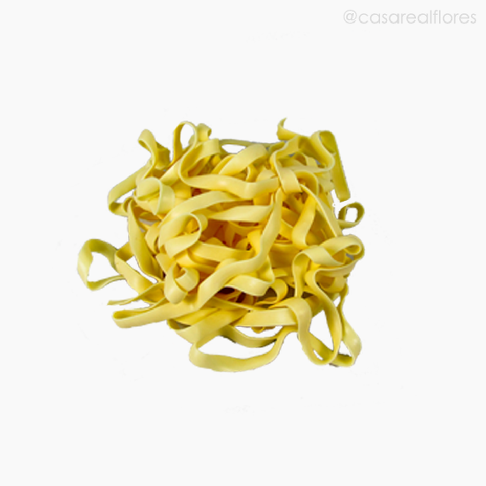 Macarrão Tipo Fettucini Artificial - Amarelo Claro (11406)