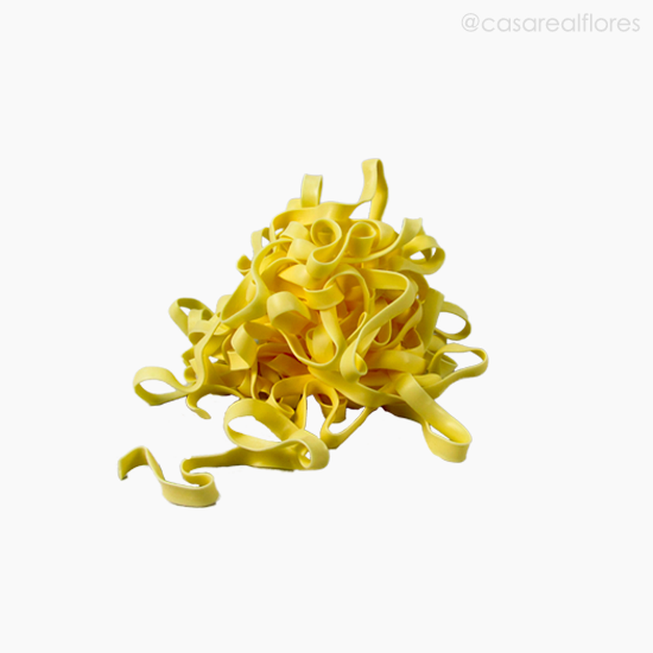Macarrão Tipo Fettucini Artificial - Amarelo Claro (11406)