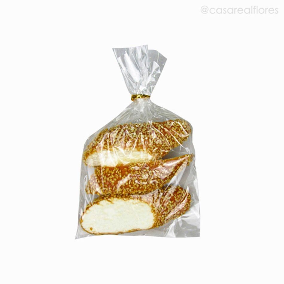 Mini Pão com Gergelim Artificial (Pacote c/3 UNID.)  - Laranja (9752)