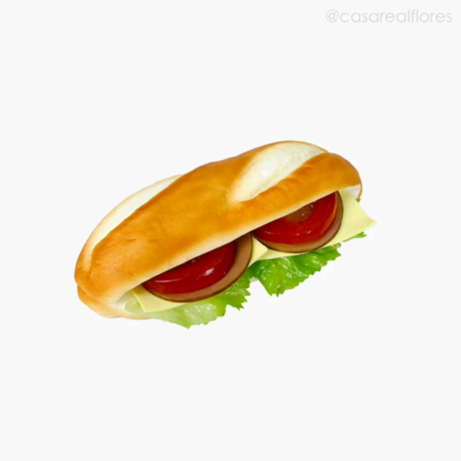 Sanduíche no Baguete Artificial - Laranja (11403)