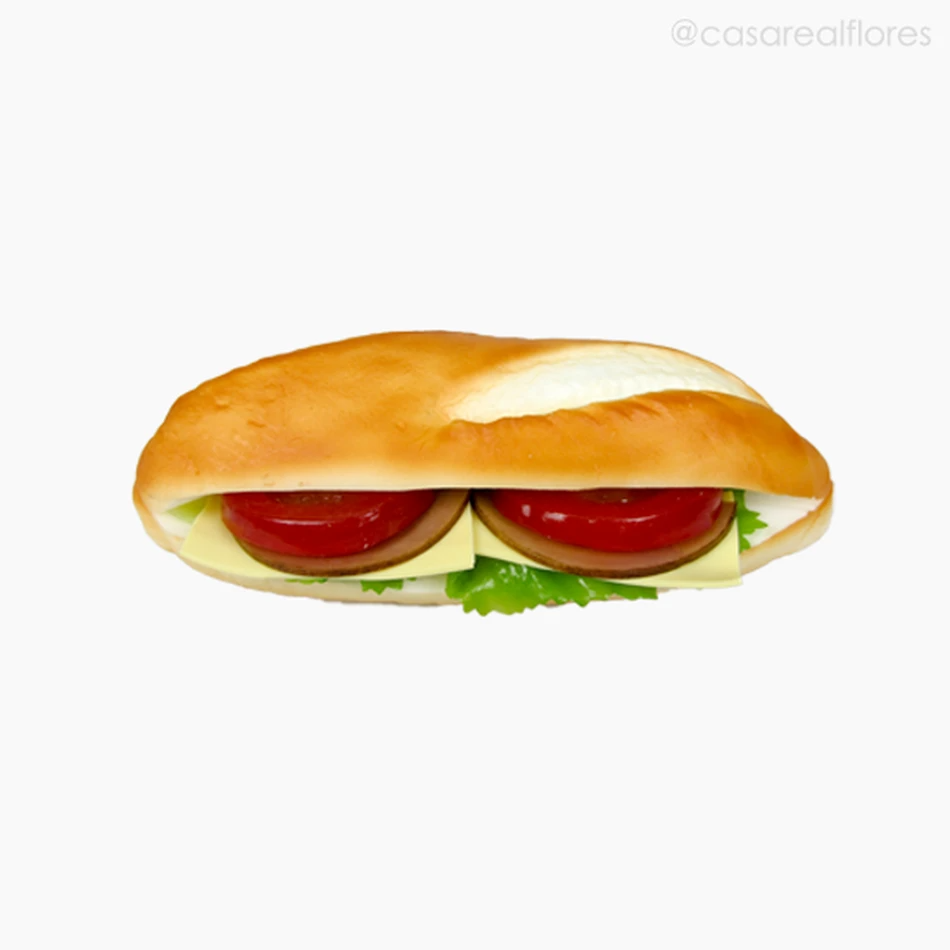 Sanduíche no Baguete Artificial - Laranja (11403)