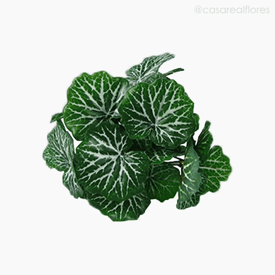 Buquê Folha Saxifraga Artificial - Verde (11422)