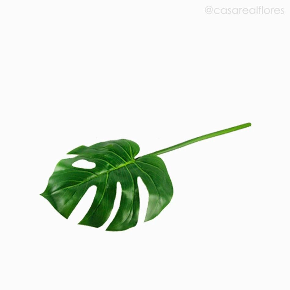 Galho Costela de Adão Monstera Leaf (G) Artificial - Verde (9879)