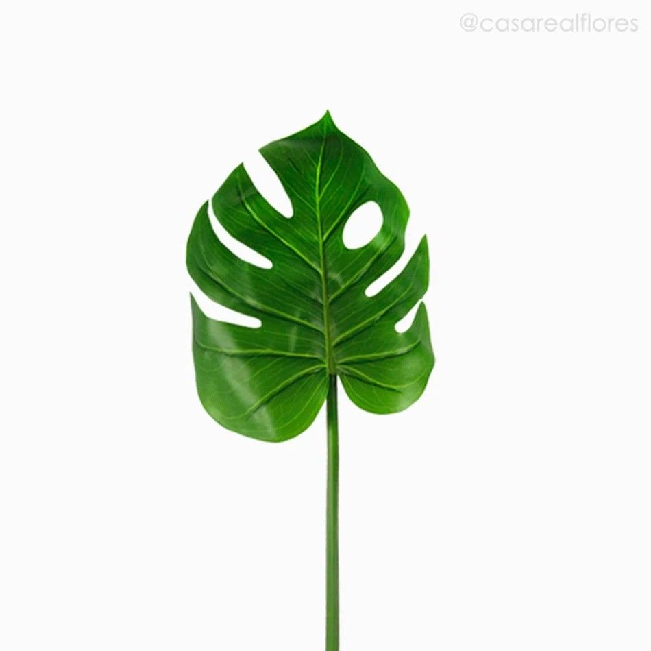 Galho Costela de Adão Monstera Leaf (G) Artificial - Verde (9879)