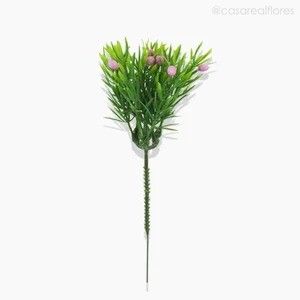 Pick Mini Boxwood c/ Frutinhas e Pó Artificial - Rosa (12638)