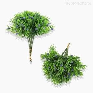 Pick Mini Boxwood c/ Frutinhas e Pó Artificial - Roxo (12639)