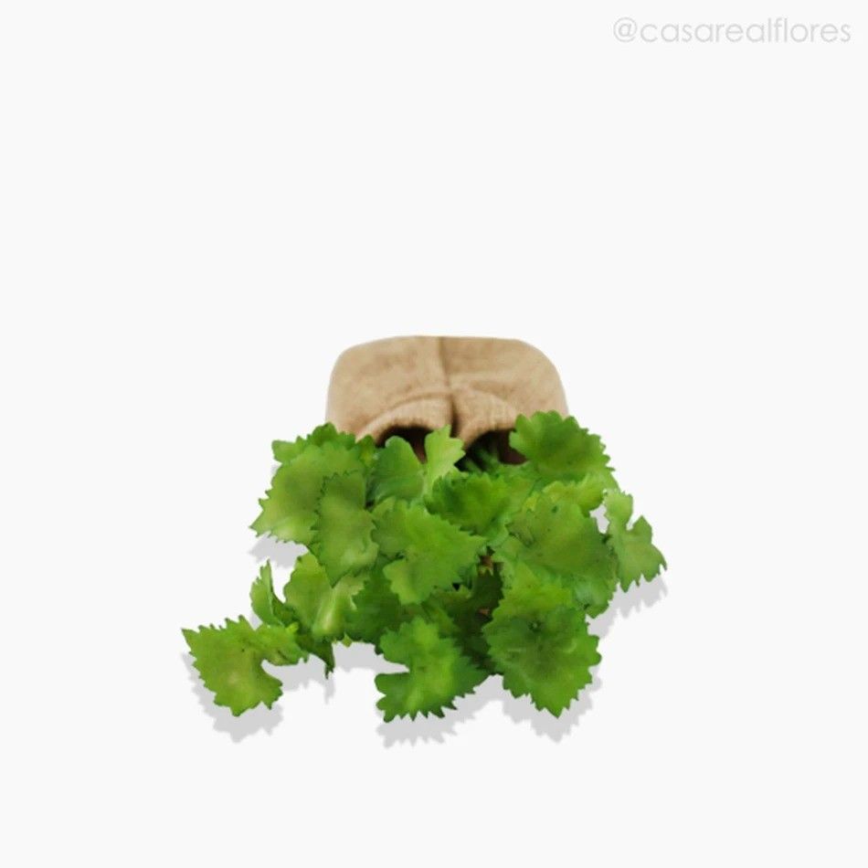Mini Arranjo Pronto Coentro Artificial na Juta - Verde (9992)