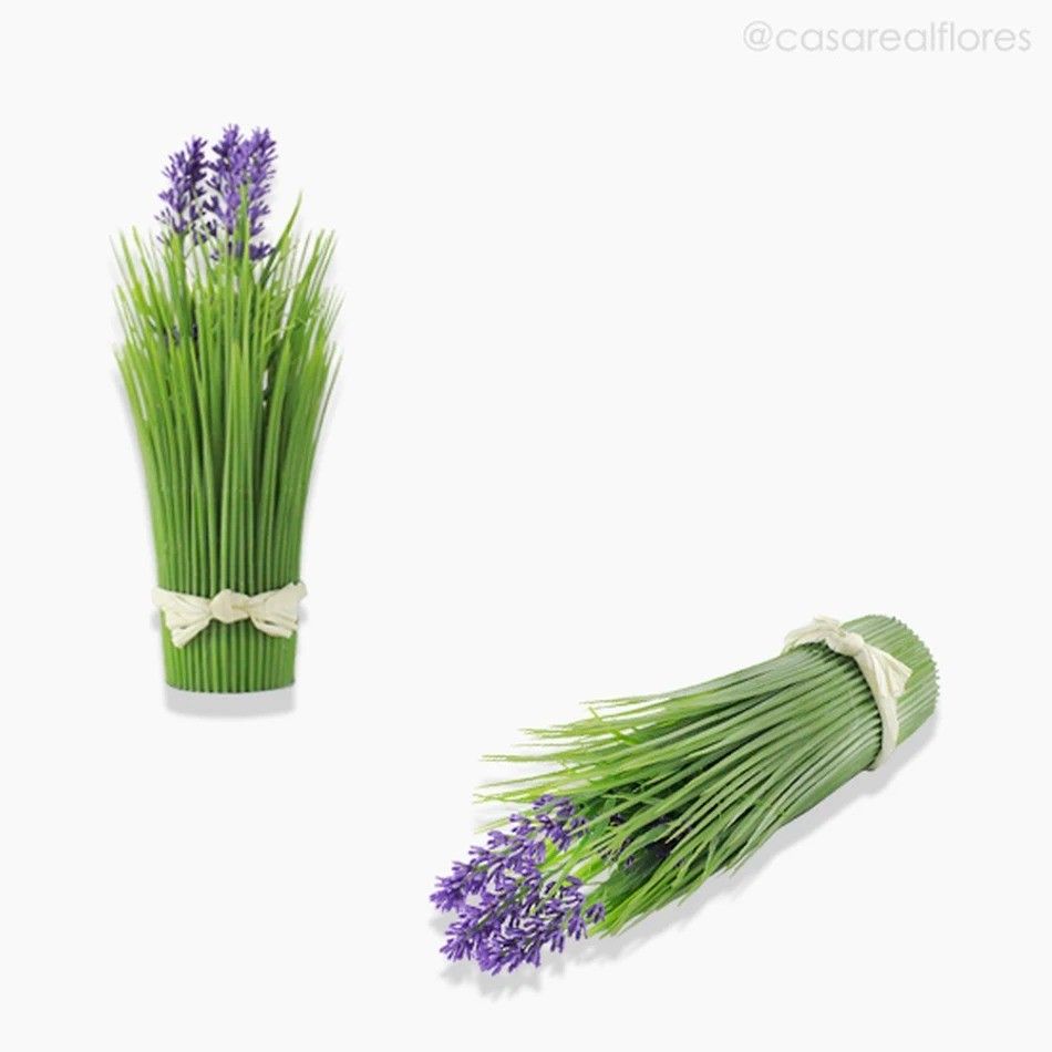 Capim Ornamental c/ Lavanda Artificial - Lilás (12864)