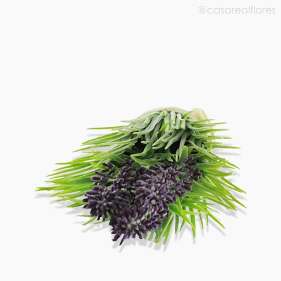 Capim Ornamental c/ Lavanda Artificial - Roxo (12863)