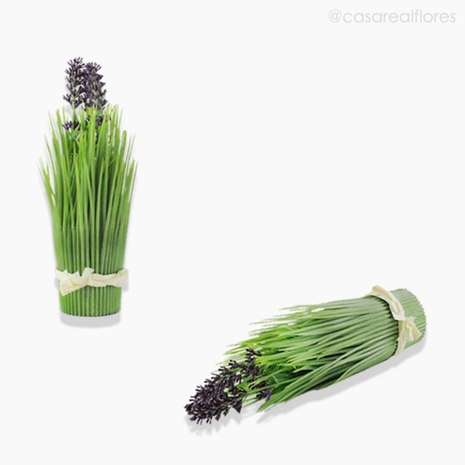 Capim Ornamental c/ Lavanda Artificial - Roxo (12863)