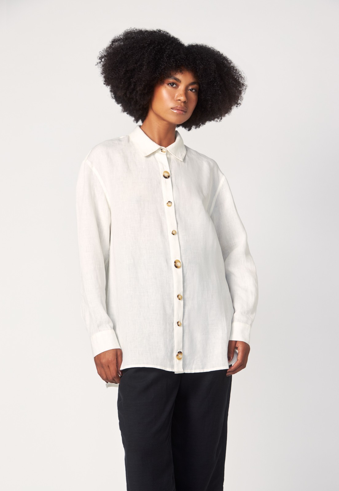 Camisa Linho Oversized Off