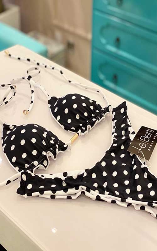 Foto do produto Top Miami Beach - Poá Branco - Aro | kit-5PZ1HS7L3