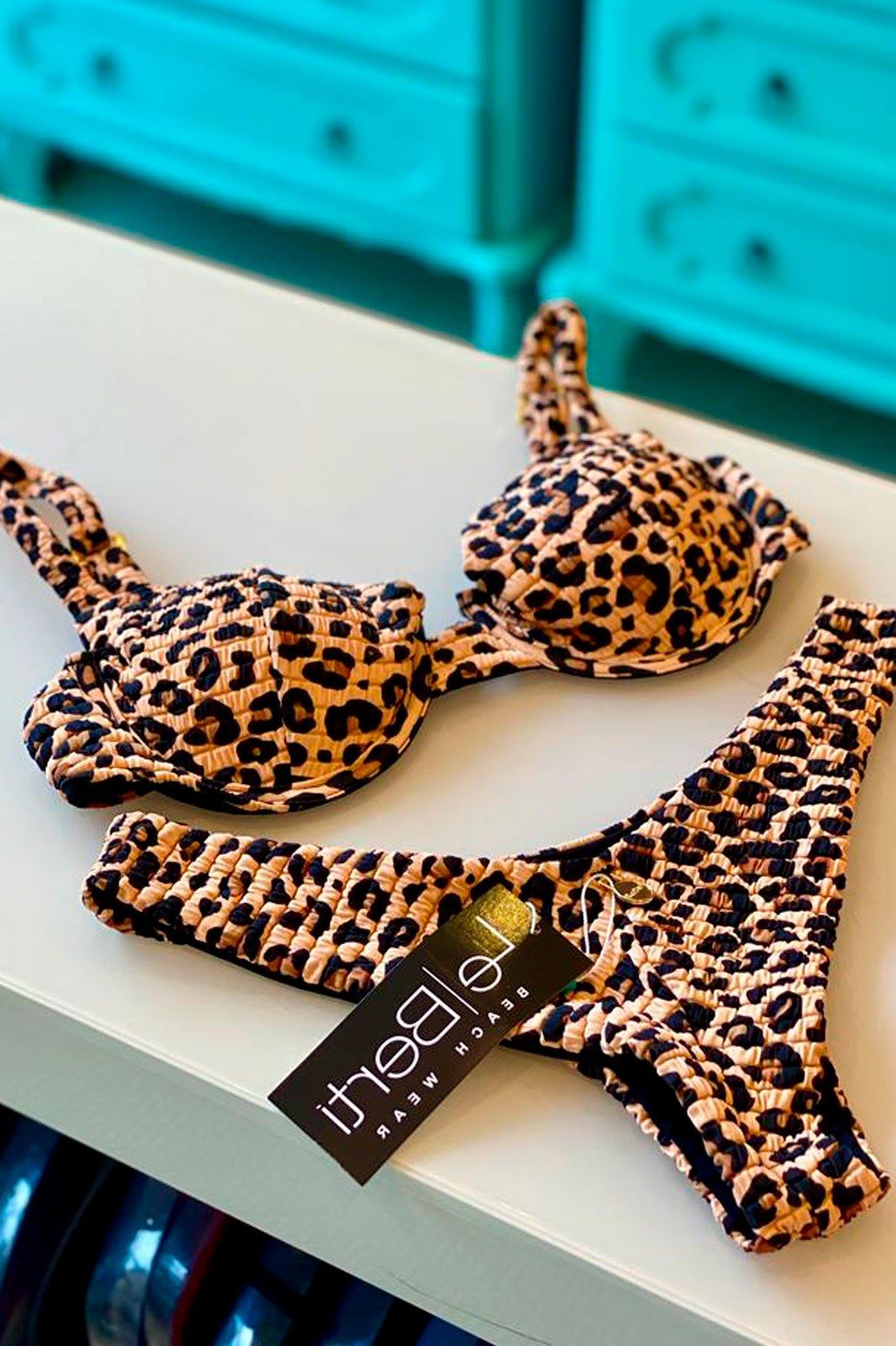 Foto do produto Biquíni TOP Animal Print Texturizado - Sorrento | kit-TDK37HCWL
