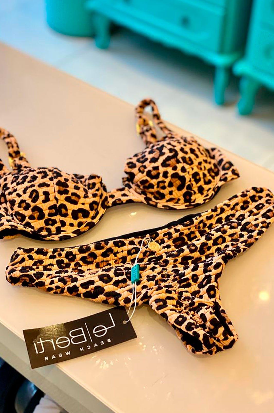 Foto do produto Biquíni TOP Texturizado Animal Print - Positano | kit-2W8D4IIUK