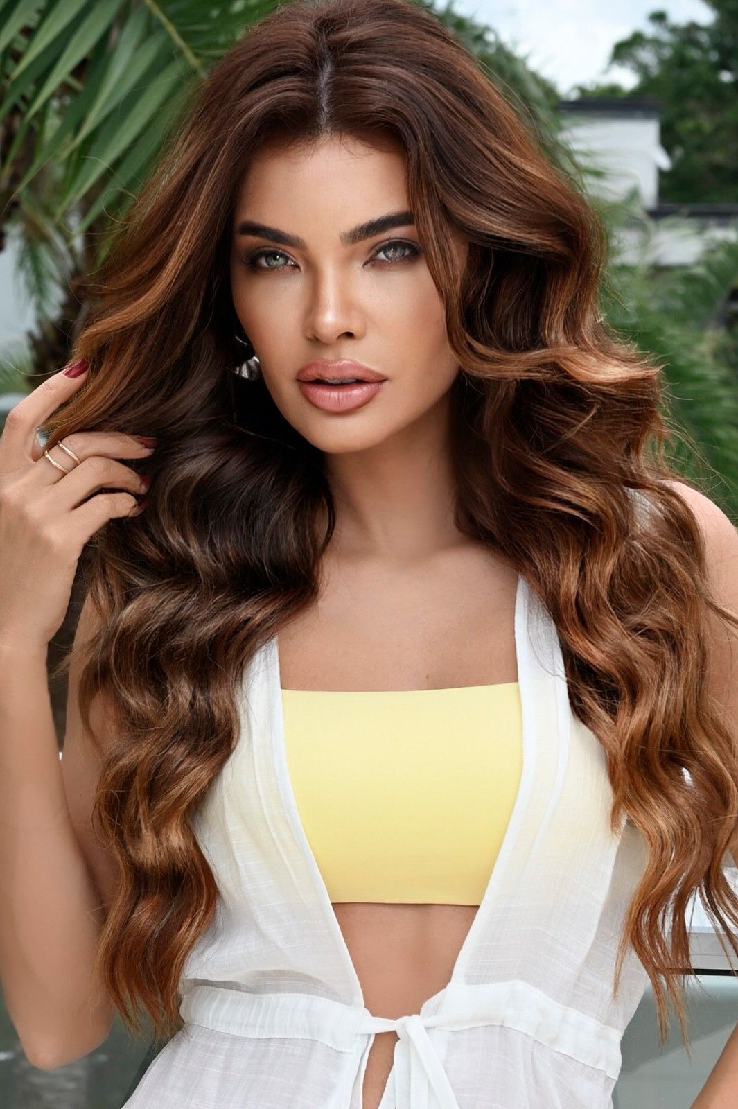 Foto do produto Saída de Praia Kaftan Branco - Sicília