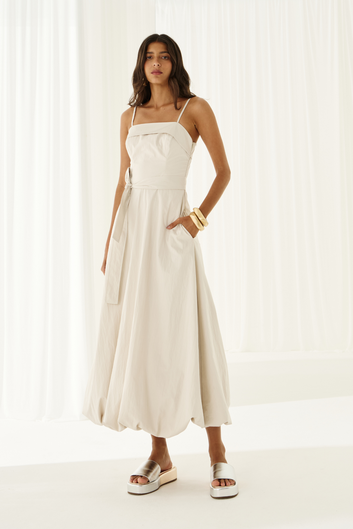 Foto do produto Vestido Balonê Lírio Off White