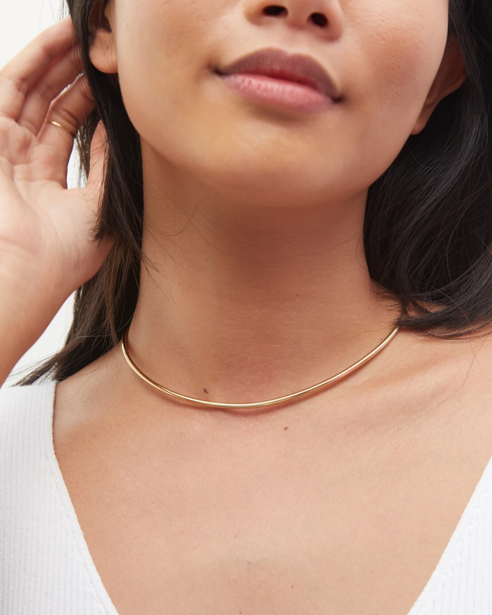 Choker Aro Redondo Dourado