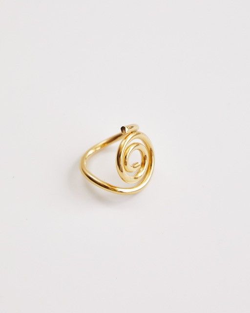 Anel Espiral Ouro